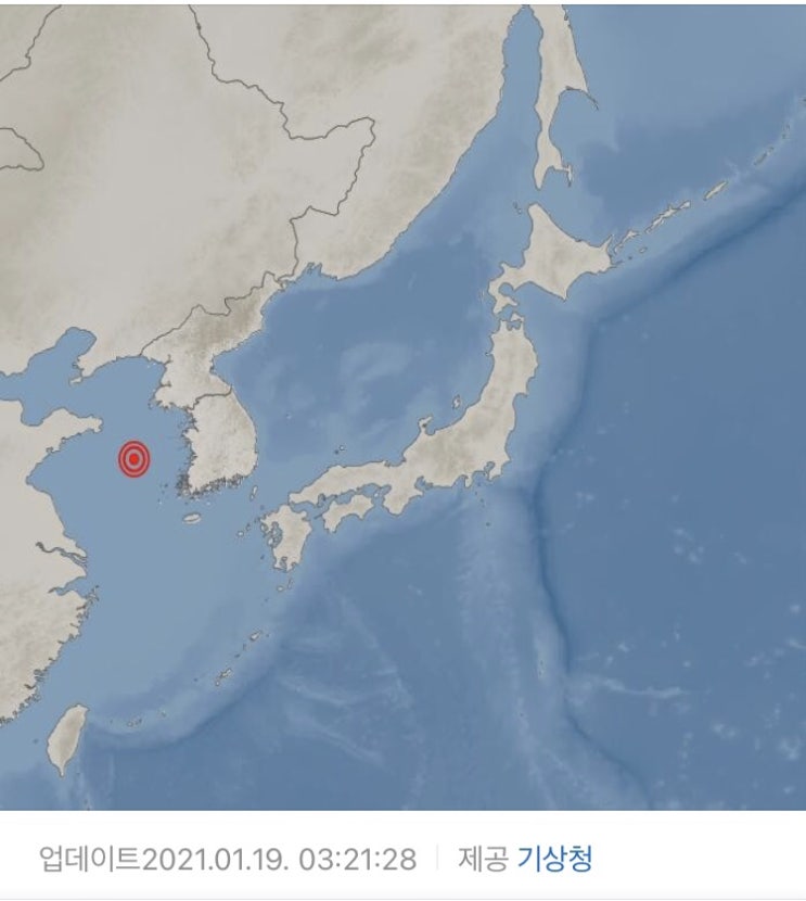 “침대 흔들려 깼다” 중국 칭다오 동쪽 규모 4.6 지진