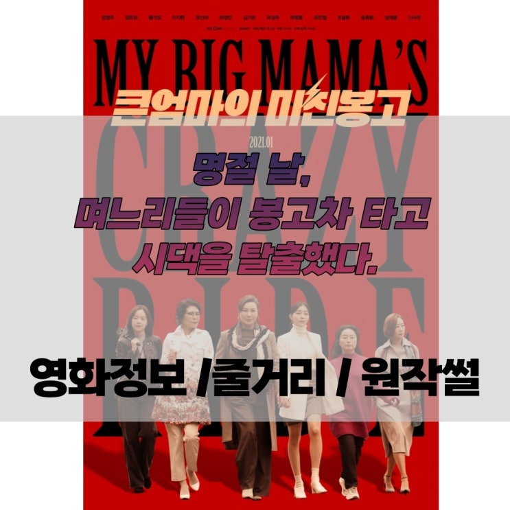 큰엄마의미친봉고 : 며느리들이 봉고차를 타고 시댁을 탈출하는 영화, 줄거리/예고/비하인드