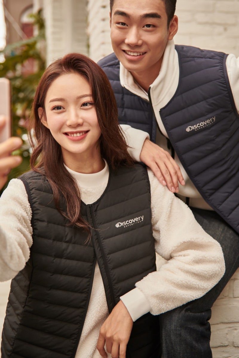 디스커버리 경량패딩/경량조끼