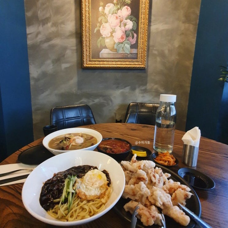  [광장동 맛집] 광나루역 워커힐 근처 고급스런 중식당_주하객잔 (사천탕수육, 소고기짜장면, 백짬뽕)
