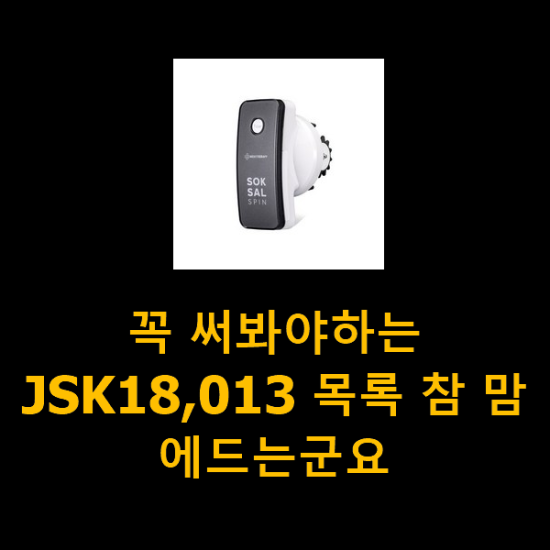 꼭 써봐야하는 JSK18,013 목록 참 맘에드는군요