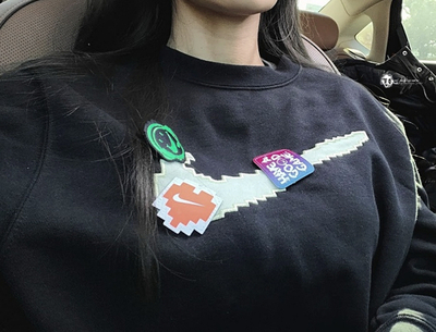  나이키 맨투맨 오랜만에 여자 크루 탑 입어보아따