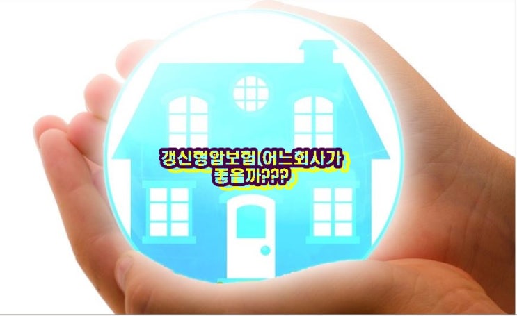  갱신형 암보험 어느 회사가 좋을까??