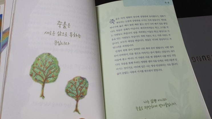  루이스 훼이의 나를 치유하는 생각속에서 죽음은 삶으로 통하는 문이다ㆍ