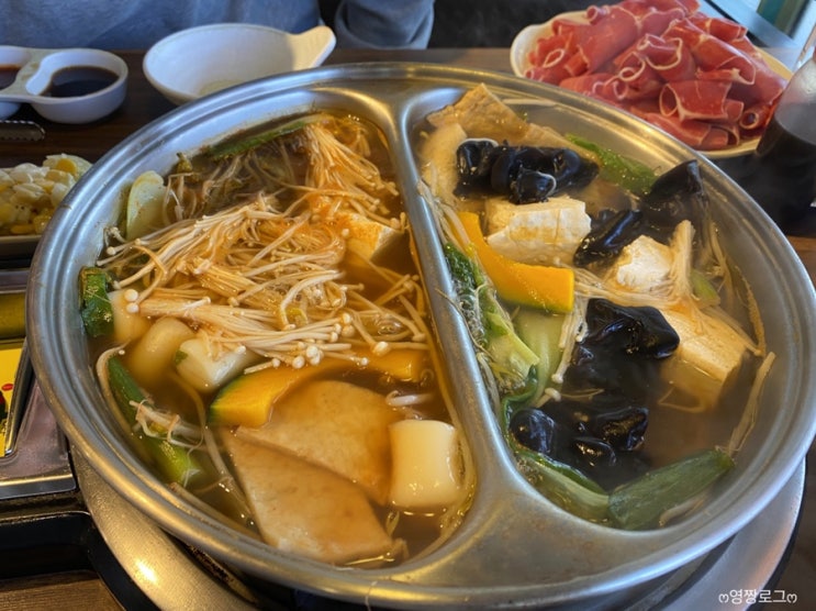  추울때 생각나서 다녀온 장기동 샤브샤브 맛집 : 월남쌈,야채 무한리필 폴인샤브 장기점