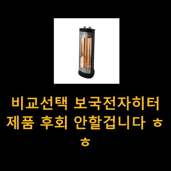 비교선택 보국전자히터 제품 후회 안할겁니다 ㅎㅎ