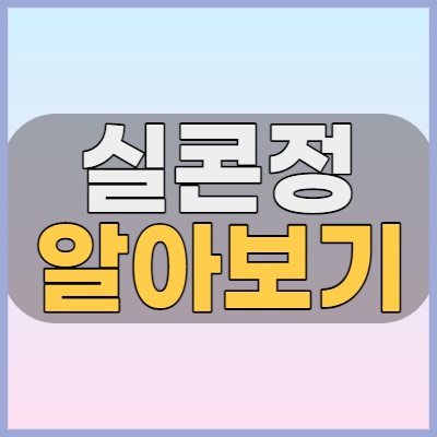 실콘정 만성 변비와 설사를 개선시켜주는 약 복용전 효능 용법 확인하세요