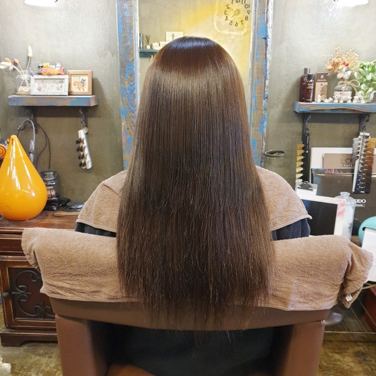  붙임머리가 단발머리 기르기 제일 편해요
