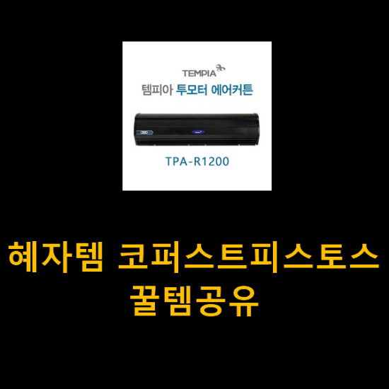 혜자템 코퍼스트피스토스 꿀템공유 혜자템 코퍼스트피스토스 꿀템공유