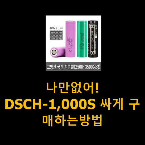 나만없어! DSCH-1,000S 싸게 구매하는방법