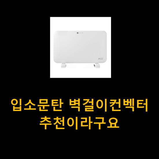  입소문탄 벽걸이컨벡터 추천이라구요