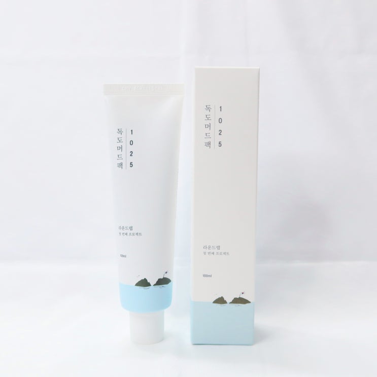  라운드랩 독도 머드팩, 촉촉한 머드팩으로 모공케어해요!