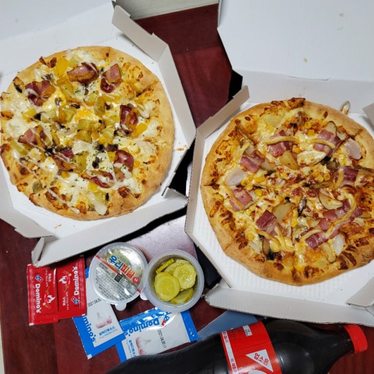 [평택 맛집] 비전동 피자 전문점 '도미노피자' 캐시워크 쿠폰 사용 후기