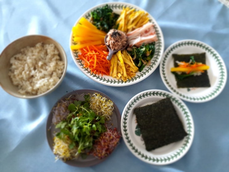  「김밥 말기 싫을 땐 각자 싸먹는 손말이 김밥 어때요?」예쁘고 맛있는 손말이 김밥, 김밥 맛있게 싸는 법 공유