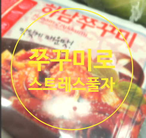  하남쭈꾸미 350g으로 스트레스 날려요.