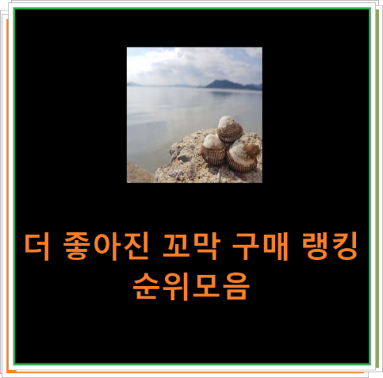 더 좋아진 꼬막 구매 랭킹순위모음 더 좋아진 꼬막 구매 랭킹순위모음