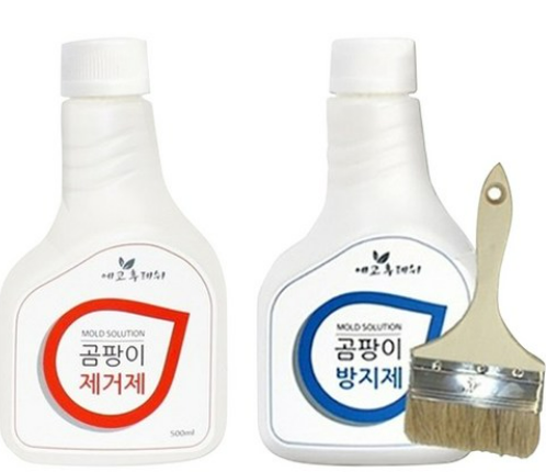  습기 차 생긴 곰팡이 제거, 방지                        한 방에 에코후레쉬 곰팡이제거제