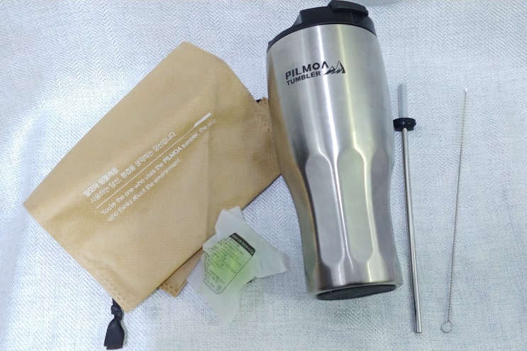  대용량 스텐 록키 필모아 텀블러 900ml 사용후기, 결로현상 없음,보온 보냉지속시간 테스트,