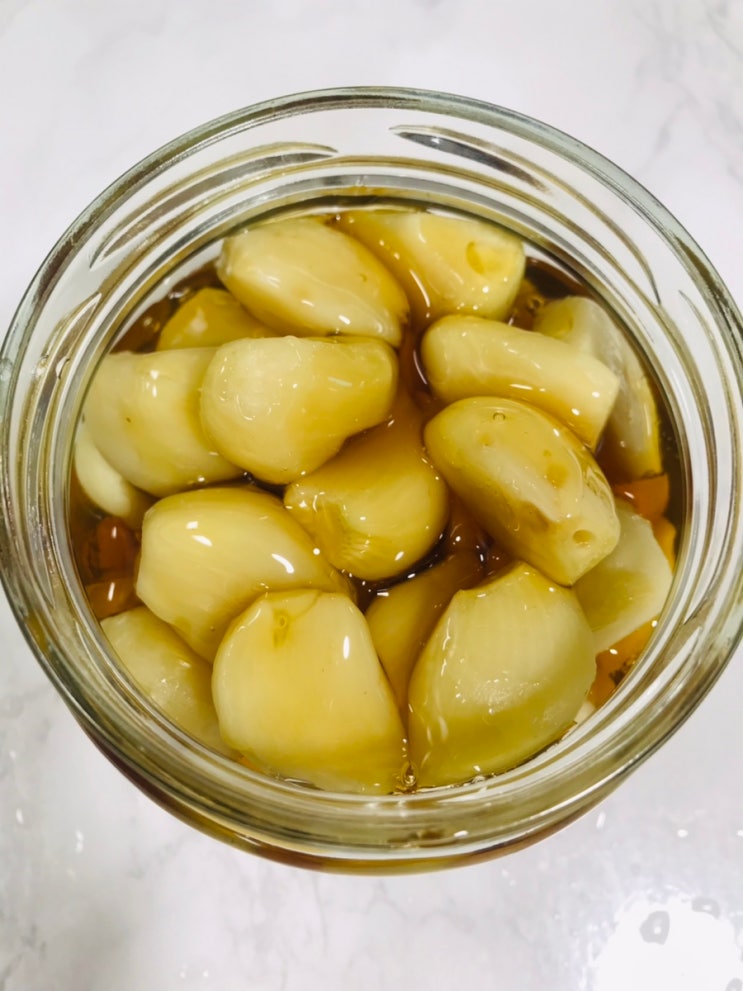 쫀득쫀득 꿀마늘 만들기, 마늘꿀절임 맛있게 먹는 방법