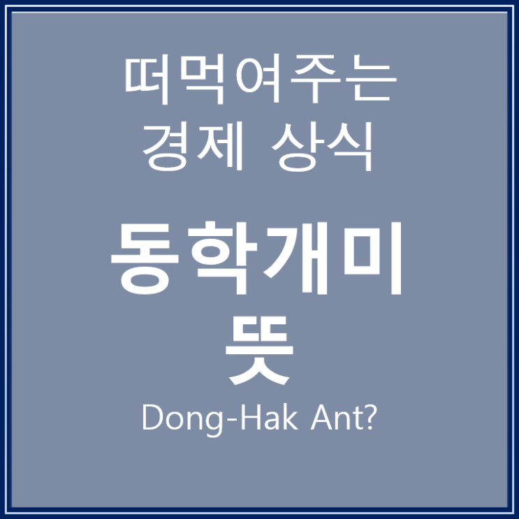  동학 개미뜻으로 살펴보는 주식 개인투자자의 위상