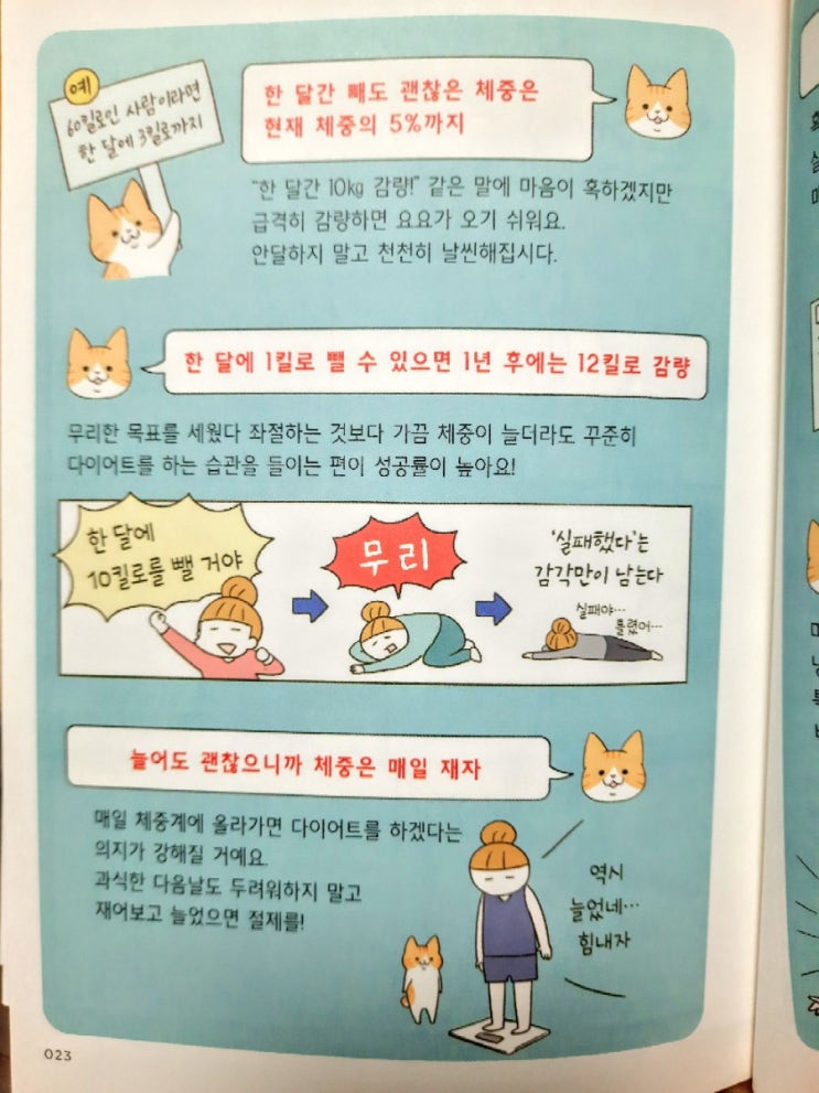  만화책:: 야옹이의 느릿느릿 다이어트 학원