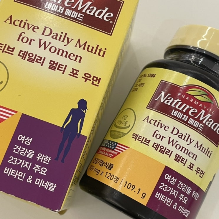  [네이처메이드] 종합비타민 액티브 데일리 멀티 포 우먼 여성종합비타민 추천