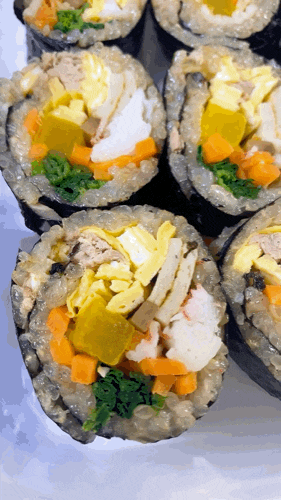 현미찹쌀로 만든 엄마표 참치김밥 현미찹쌀로 만든 엄마표 참치김밥