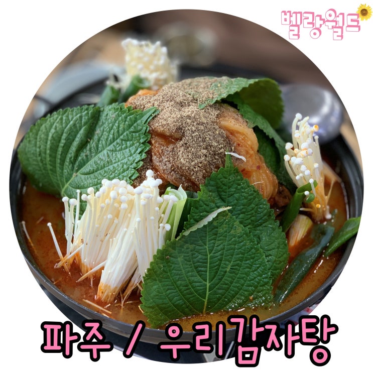 파주 야당역 맛집 묵은지감자탕이 맛있는 밥집 추천 '우리감자탕'