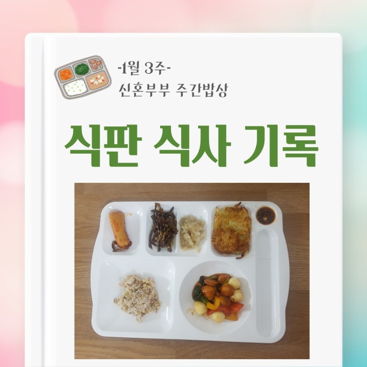  [주간밥상] 신혼부부 식판 신사 기록 (1월 3주)