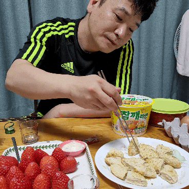  동원 통살새우가스 냉동식품 야식간식
