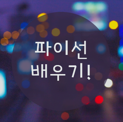  파이썬배우기 어디서 시작해야 하나?