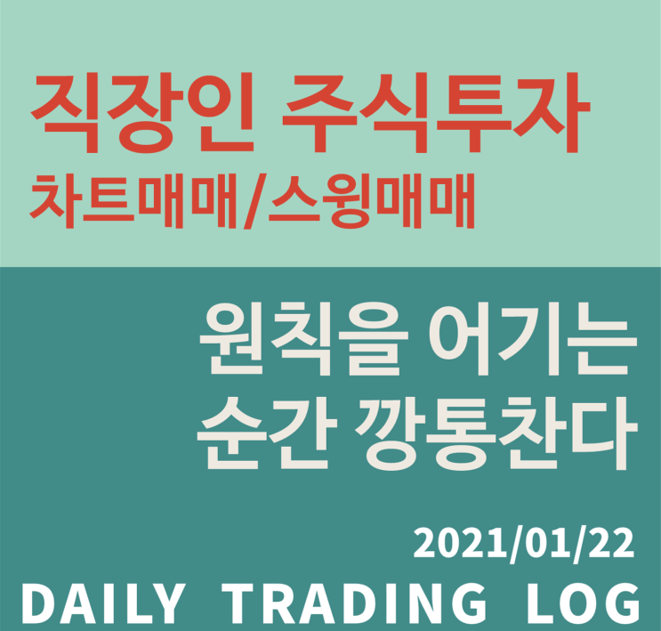 직장인 주식투자! 1월 3주차 매매일지 (스윙투자 맑음, 단기매매 먹구름) 직장인 주식투자! 1월 3주차 매매일지 (스윙투자 맑음, 단기매매 먹구름)