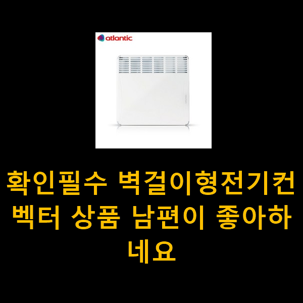  확인필수 벽걸이형전기컨벡터 상품 남편이 좋아하네요
