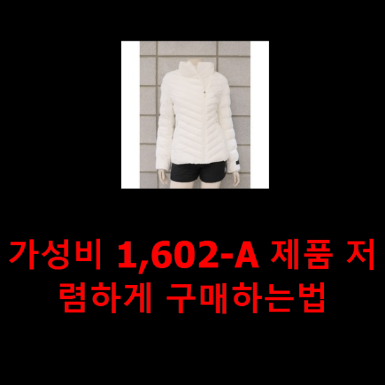  가성비 1,602-A 제품 저렴하게 구매하는법