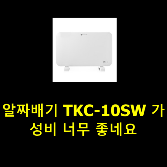 알짜배기 TKC-10SW 가성비 너무 좋네요