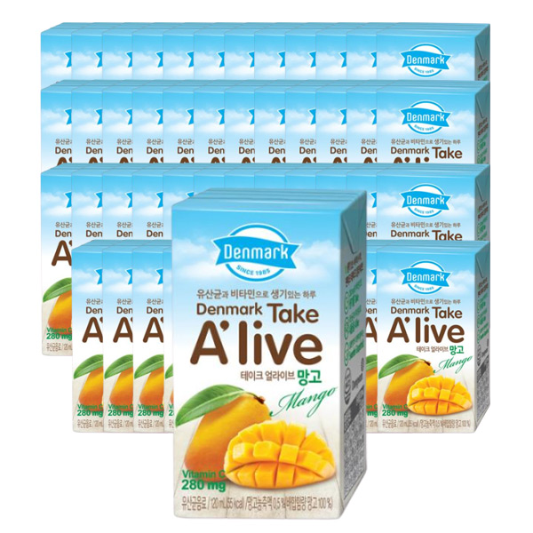 후기가 좋은 덴마크 테이크 얼라이브 망고 멸균 주스, 120ml, 48개(로켓배송) ··· 후기가 좋은 덴마크 테이크 얼라이브 망고 멸균 주스, 120ml, 48개(로켓배송) ···