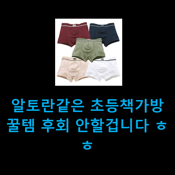  알토란같은 초등책가방 꿀템 후회 안할겁니다 ㅎㅎ