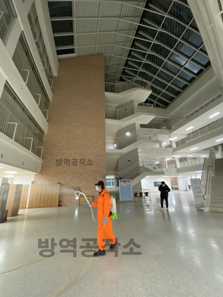  공항고등학교 코로나방역 현장 스케치 _ 방역공작소