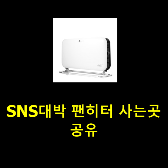 SNS대박 팬히터 사는곳 공유