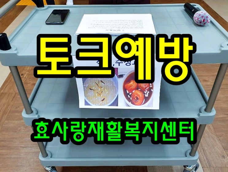  동탄 화성 병점 주간보호 센터/방문요양/효사랑재활복지센터/주제 토크와 예방활동