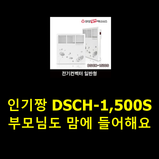 인기짱 DSCH-1,500S 부모님도 맘에 들어해요