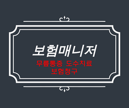  무릎통증 도수치료 실비보험 실손의료비 보험금 청구