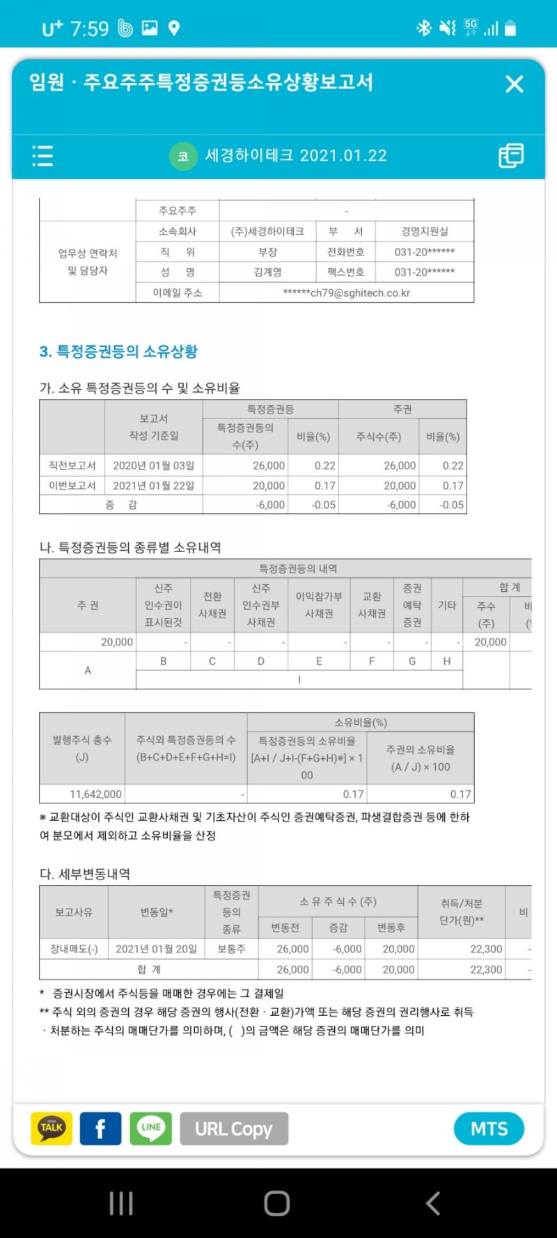 최대주주 등 장내매도(세경하이테크 LS) 매수(제일기획) 종목 : 네이버 블로그