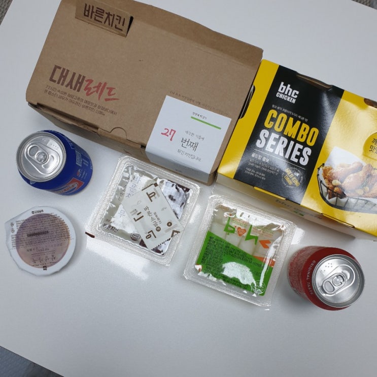  [구영리맛집]바른치킨 반반 치킨, BHC 맛초킹 입맛 따라 먹기.