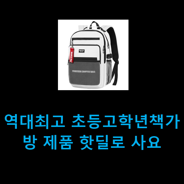  역대최고 초등고학년책가방 제품 핫딜로 사요