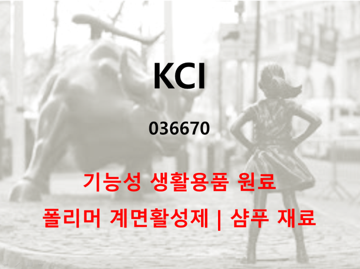 폴리머 계면활성제 강자 KCI 주가 실적 및 배당 (feat. 삼양사 인수)