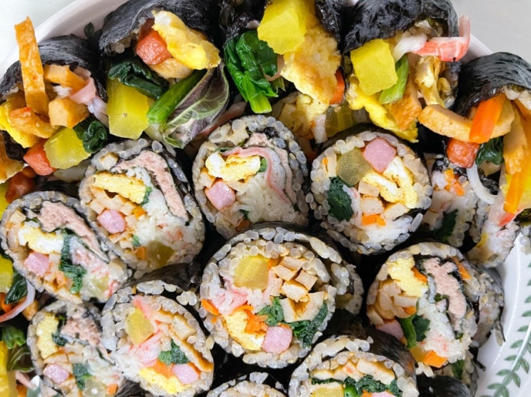  [1월 둘째 주 신혼 밥상] 오늘은 뭐해 먹지? "김밥과 손 수제비"