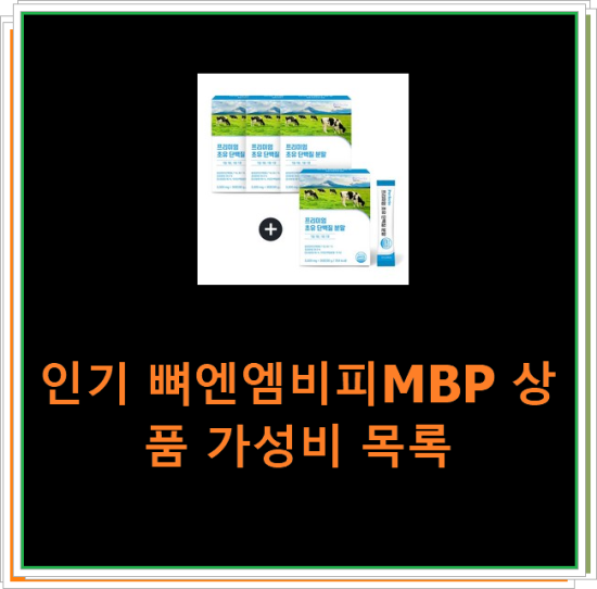 인기 뼈엔엠비피MBP 상품 가성비 목록