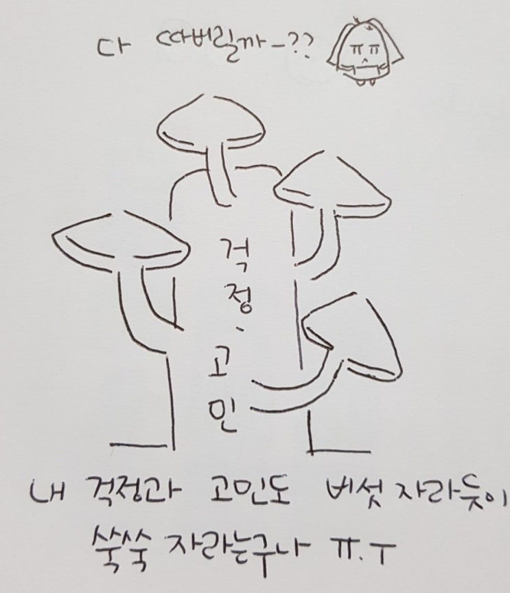  자라난다 걱정과 고민이