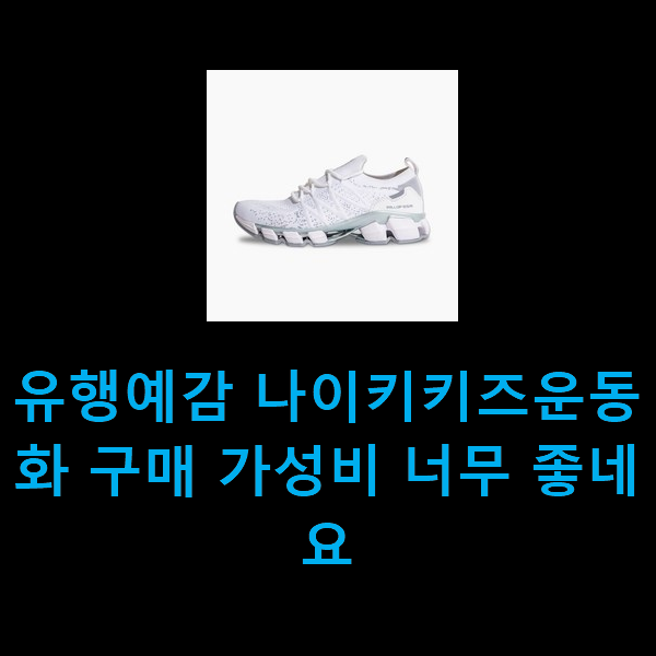  유행예감 나이키키즈운동화 구매 가성비 너무 좋네요